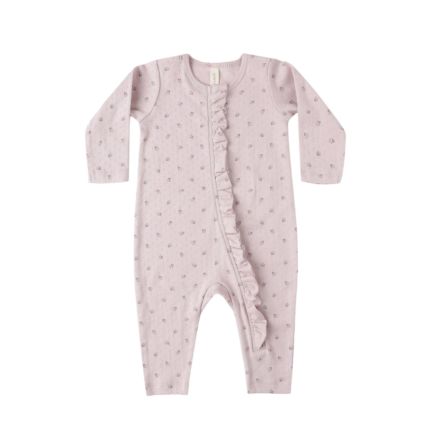 Quincy Mae Ruffle Jumpsuit - Lilac Ditsy