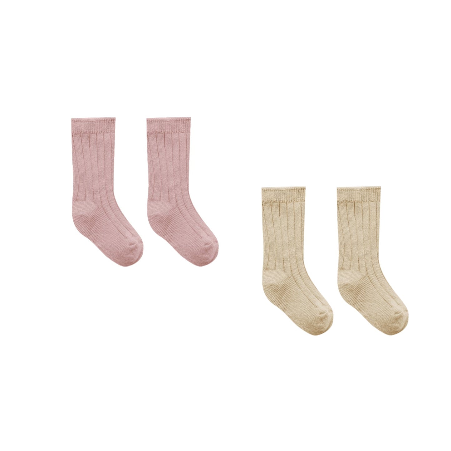 Quincy Mae Sock Set - Butterscotch / Mauve