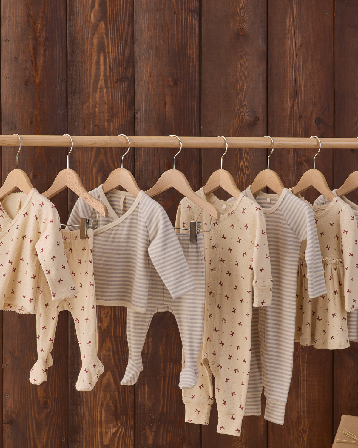 Quincy Mae Take Home Set - Fog Stripe