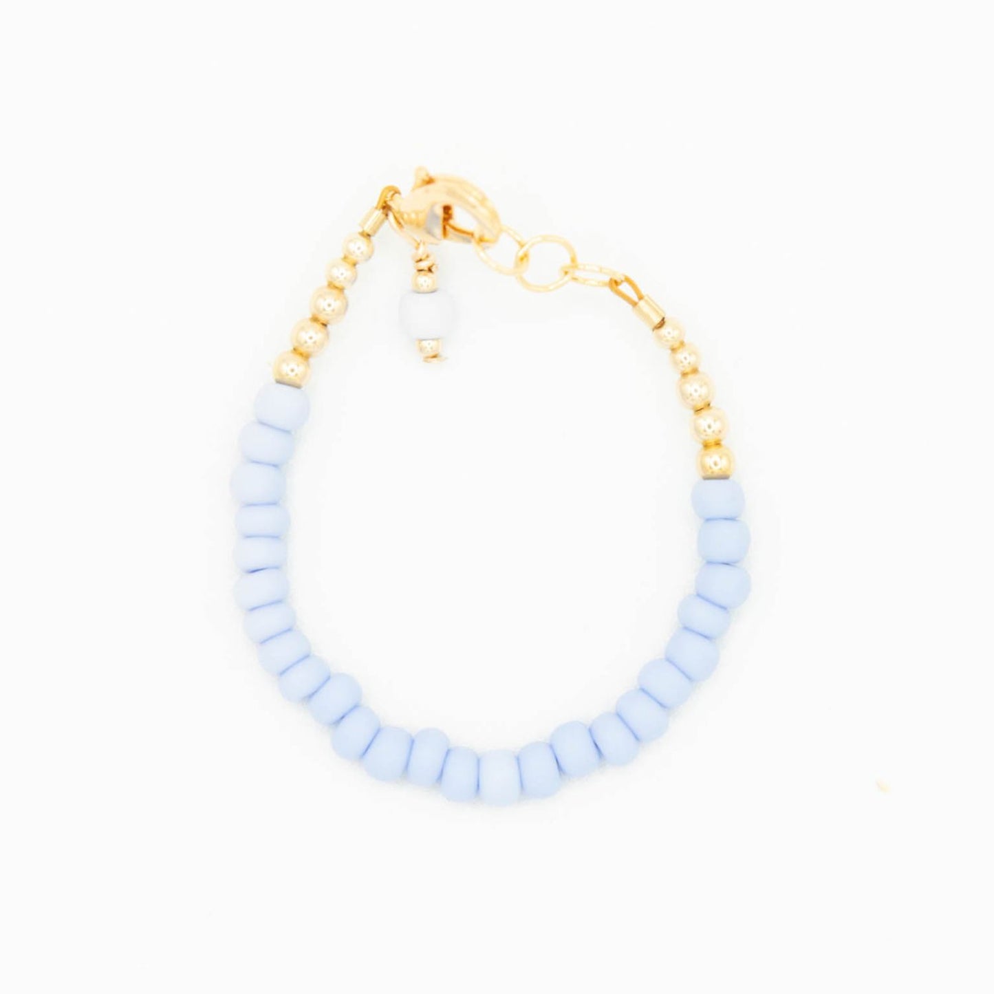 Quill and Goose 14K Gold Filled Bracelet - Powder Blue