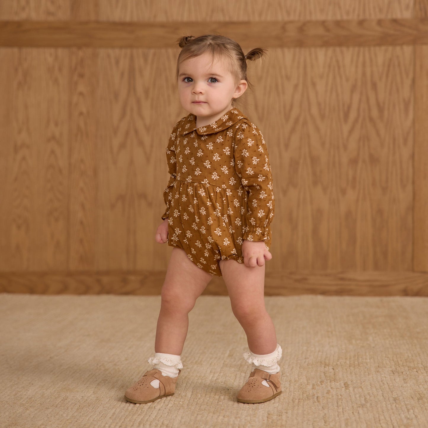 Rylee and Cru Cora Romper - Golden Fleur