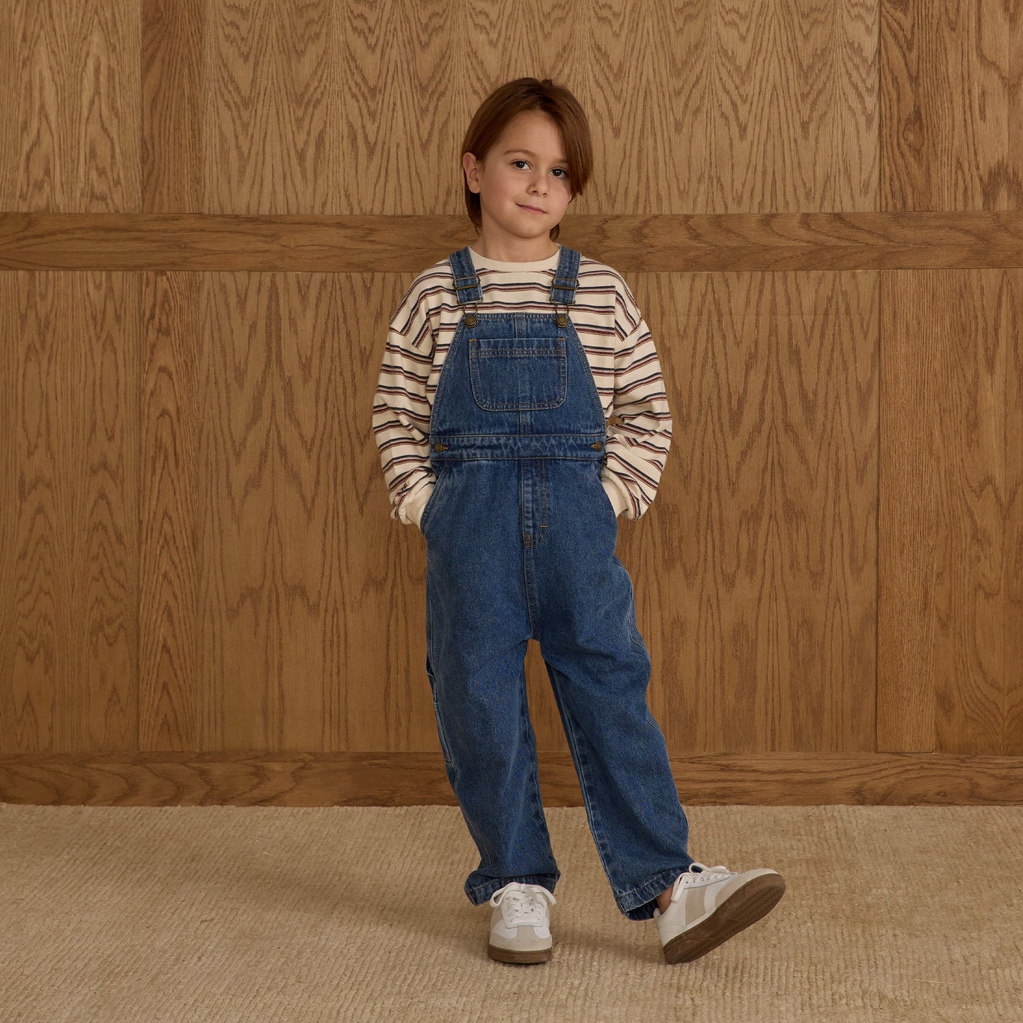 Rylee and Cru Utility Overall - Indigo Denim