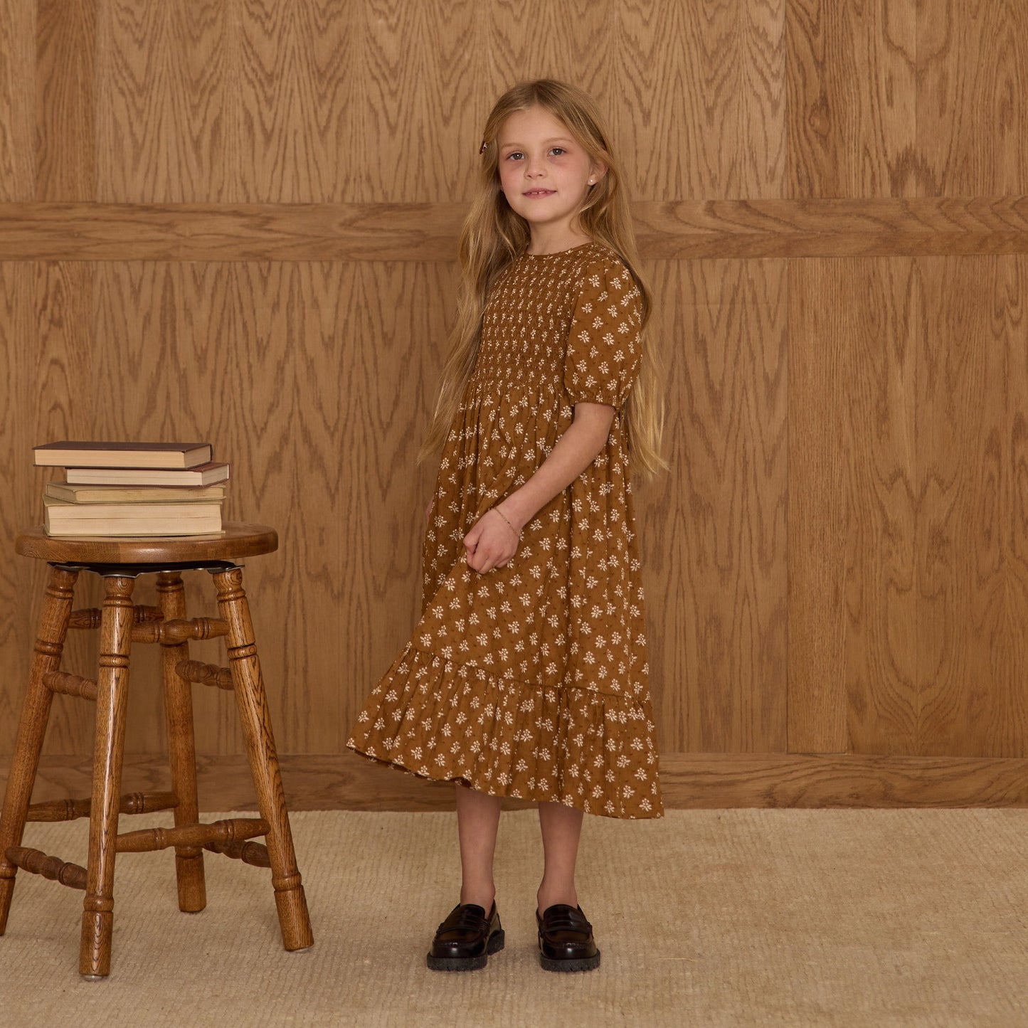 Rylee and Cru Lydia Dress - Golden Fleur