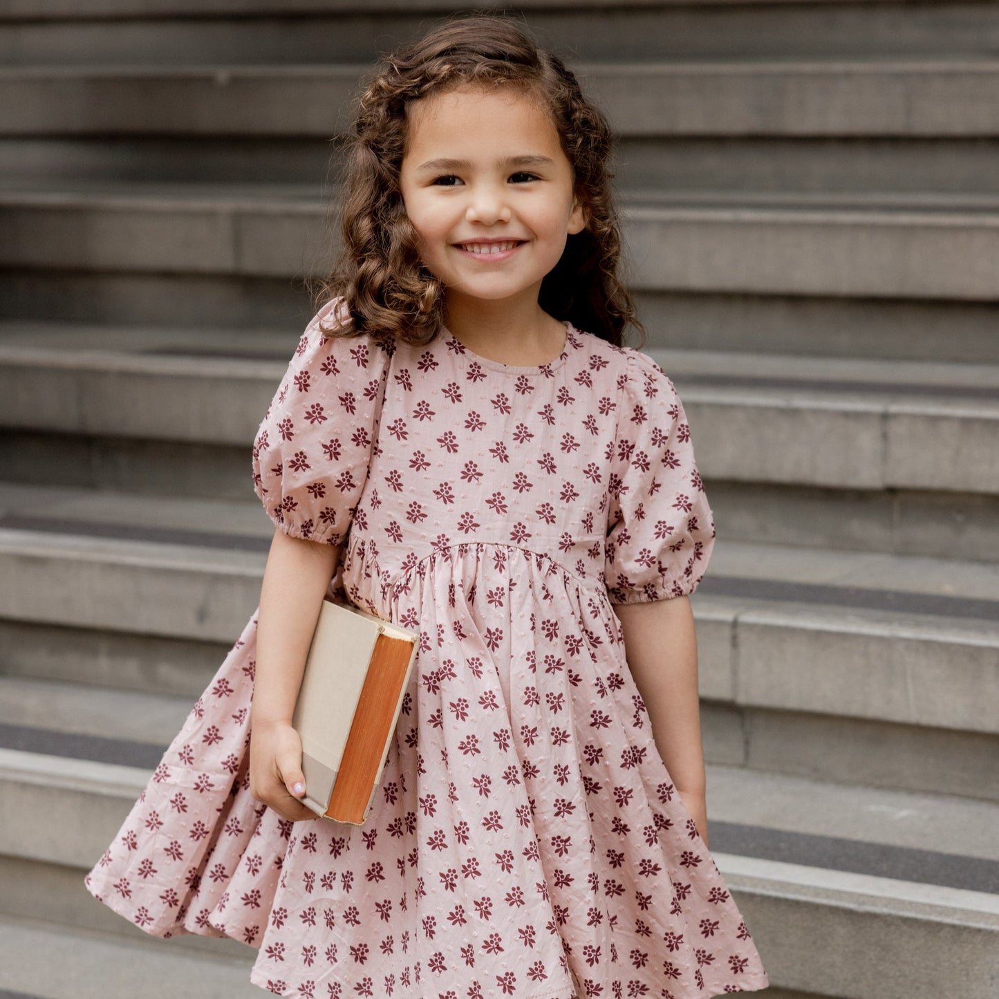 Rylee and Cru Rose Dress - Blush Fleur