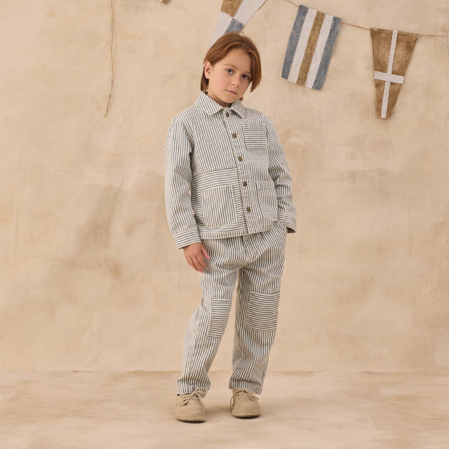 Rylee and Cru Baggy Pant - Railroad Stripe