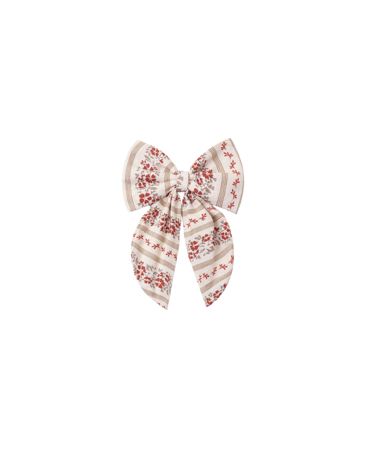 Rylee and Cru Oversized Bow - Floral Stripe