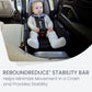 Baby riding in Britax Alpine Clicktight Car Seat Base with Anti-Rebound Bar - Black