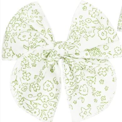 Lou Lou and Company Cloud Muslin Heirloom Bow Clip - Small