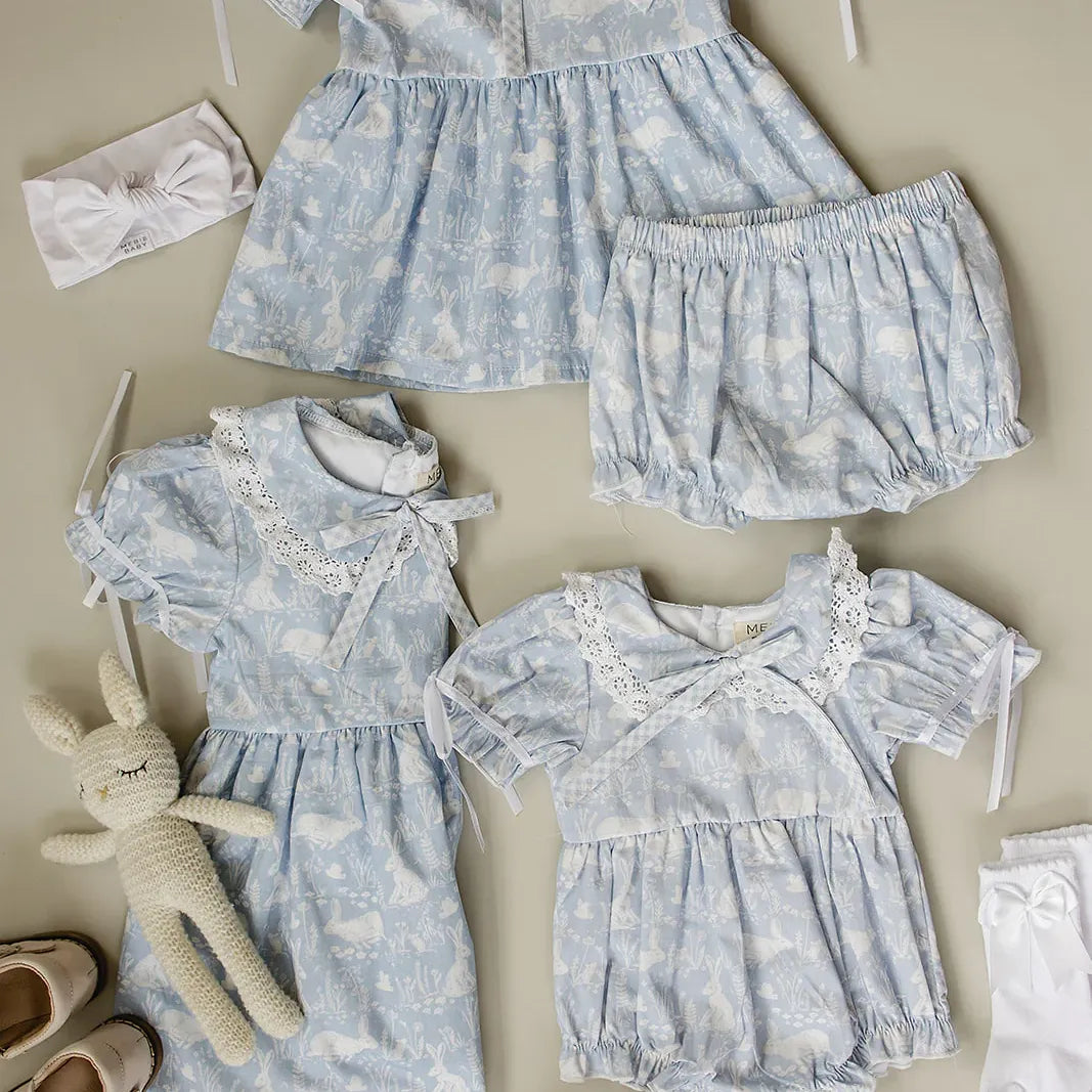 Mebie Baby Blue Bunny Dress