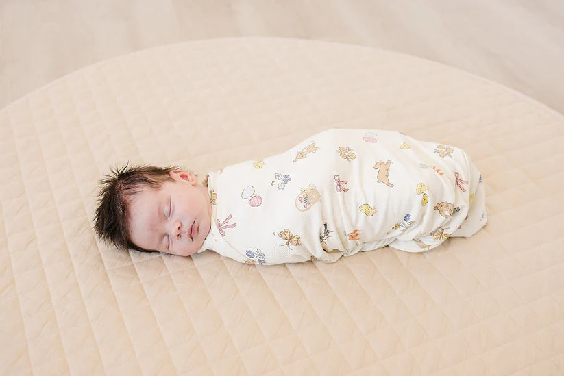 Mebie Baby Easter Ribbed Bamboo Stretch Swaddle