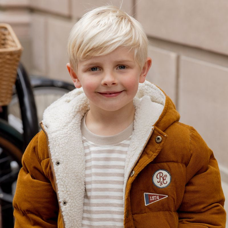 Rylee and Cru Cord Puffer Jacket - Golden