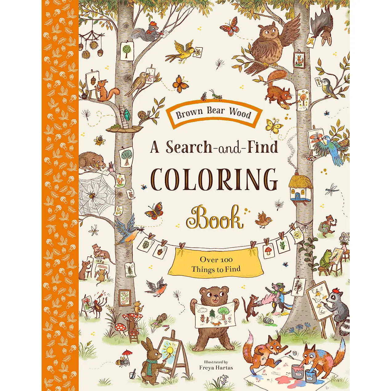 Abrams Books Brown Bear Wood: A Search-And-Find Coloring Book