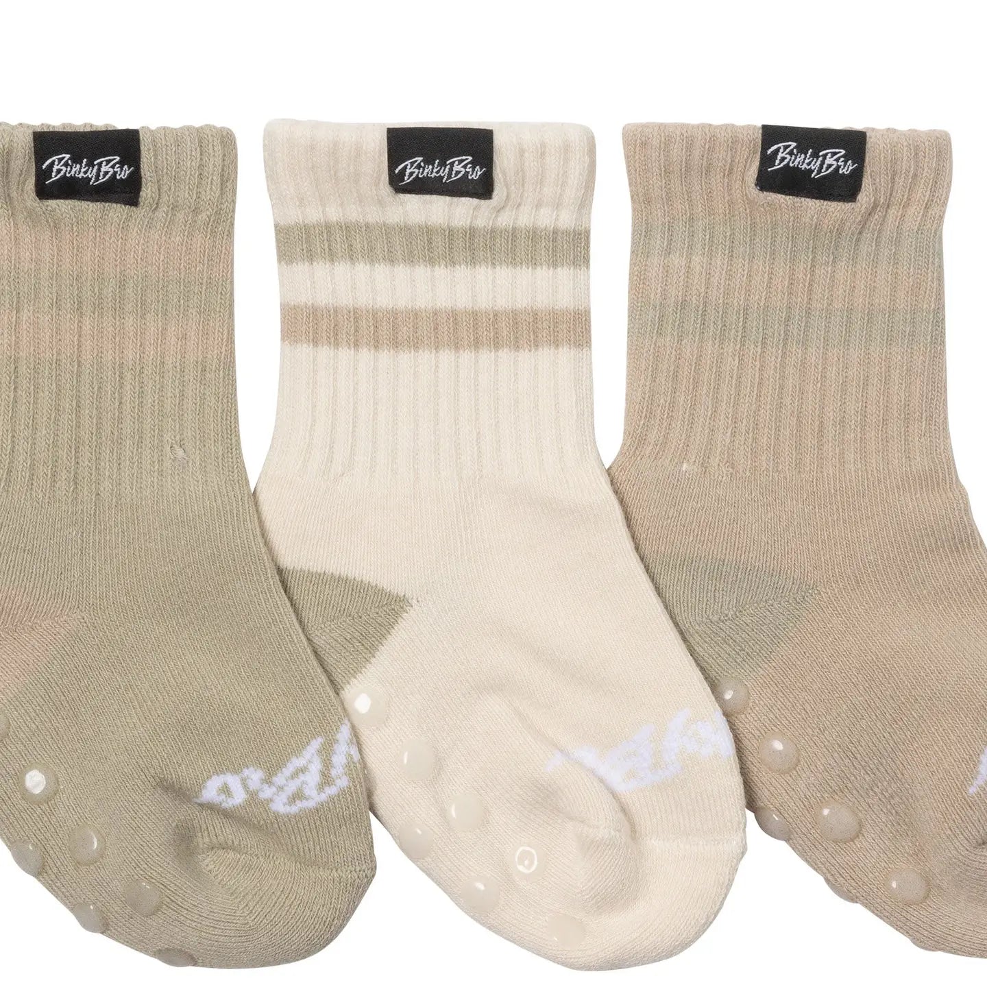 BinkyBro Kids Socks 3-Pack - Beige