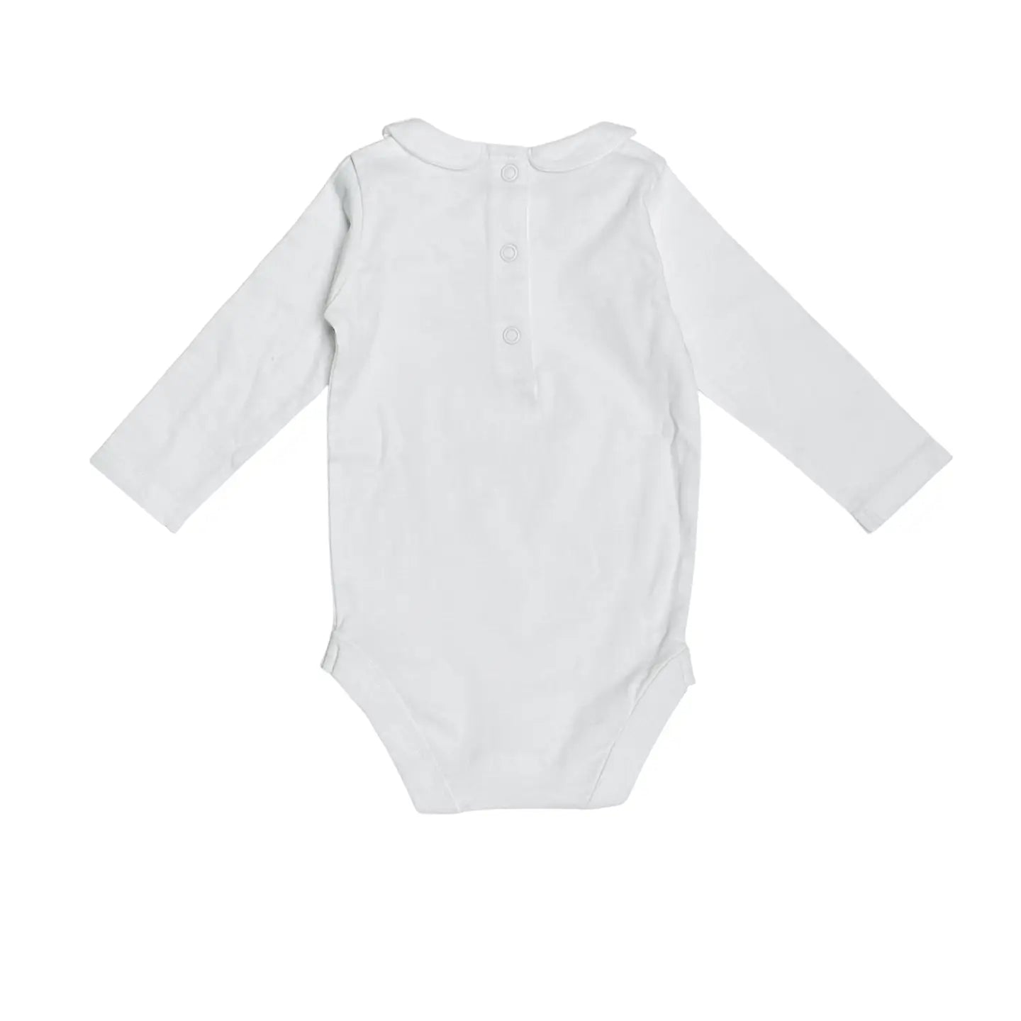 Viverano Organics Basic Peter Pan Long Sleeve Organic Cotton Baby Bodysuit