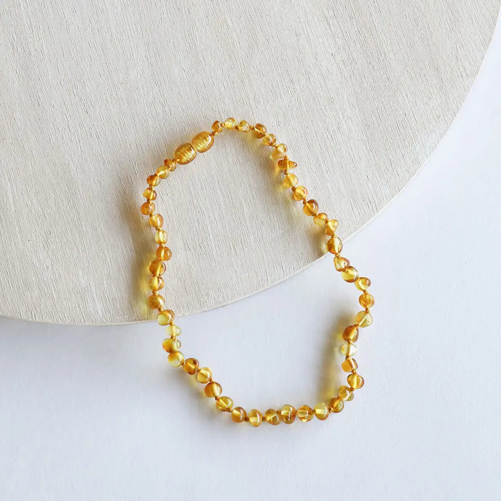 CanyonLeaf Raw Honey Baltic Sea Amber - Beaded Necklace