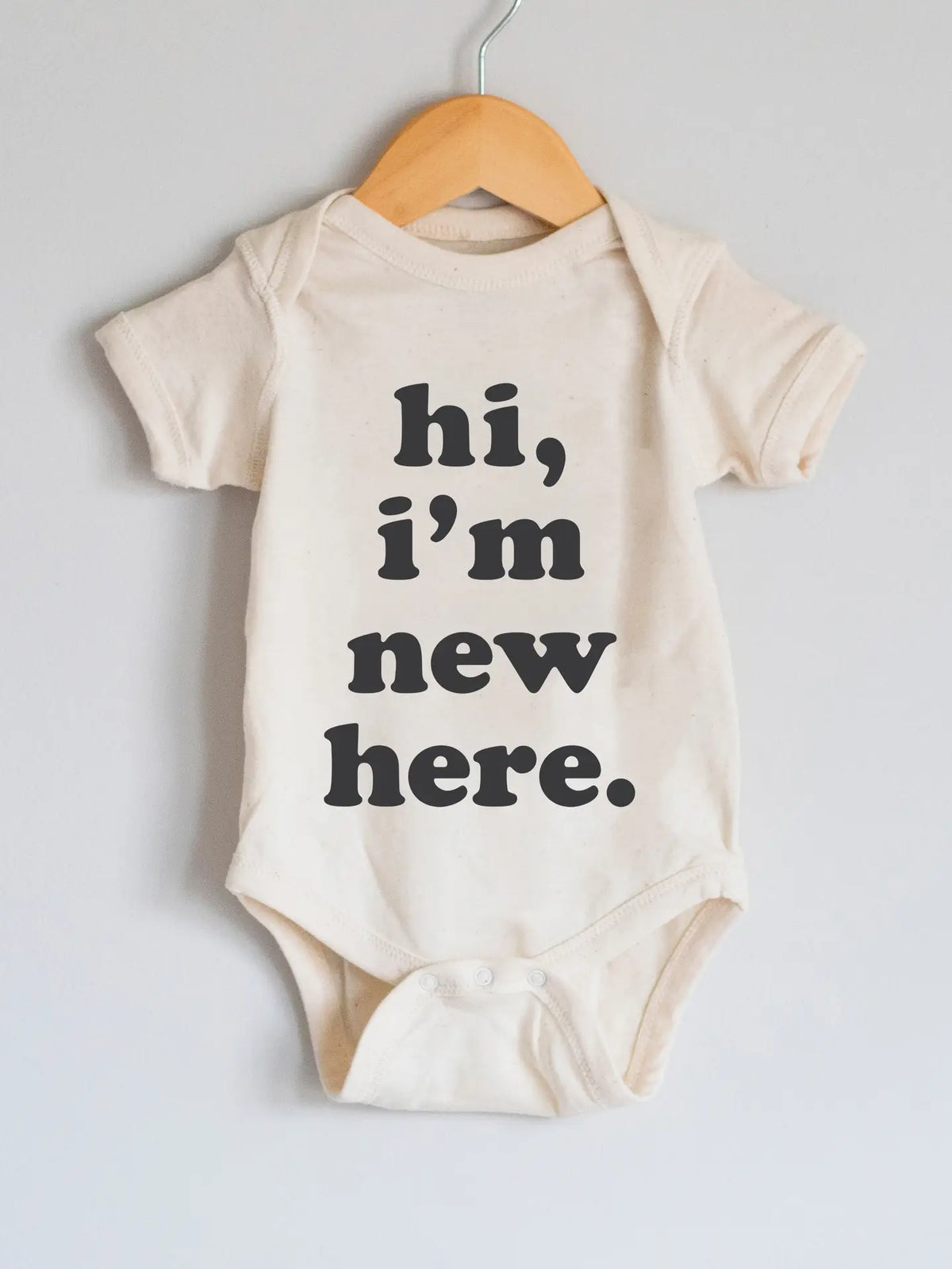 Polished Prints Hi I'm New Here Onesie
