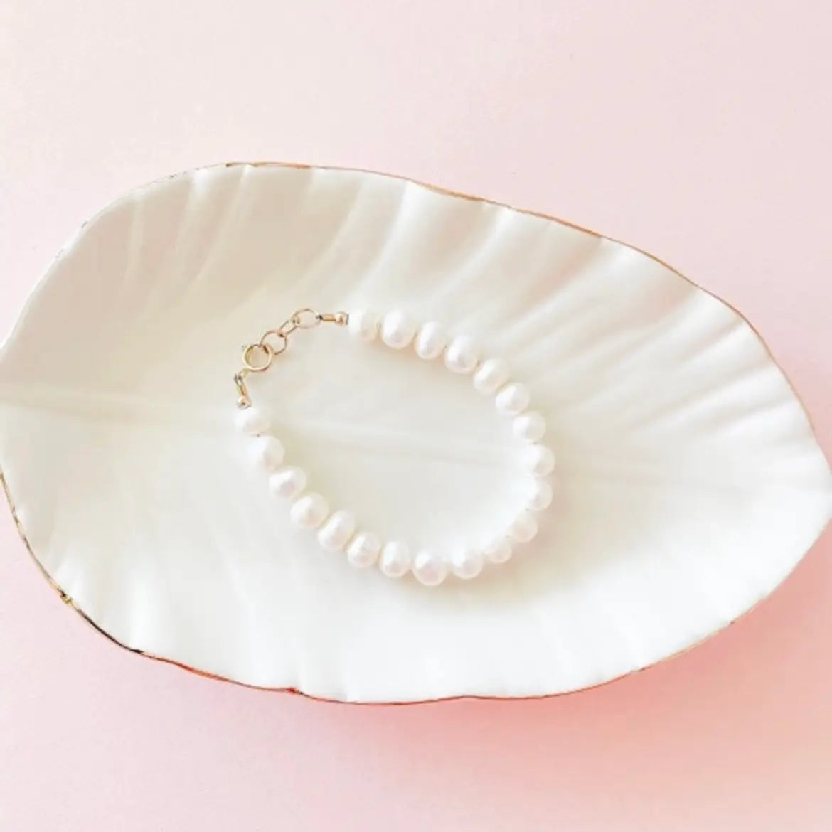 LittleLundsCo Baby Bracelet - Fresh Water Pearl