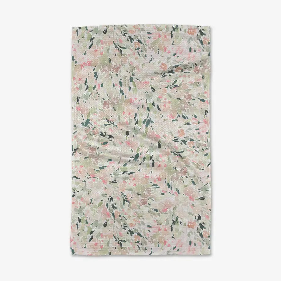 Geometry Blossoms Tea Towel