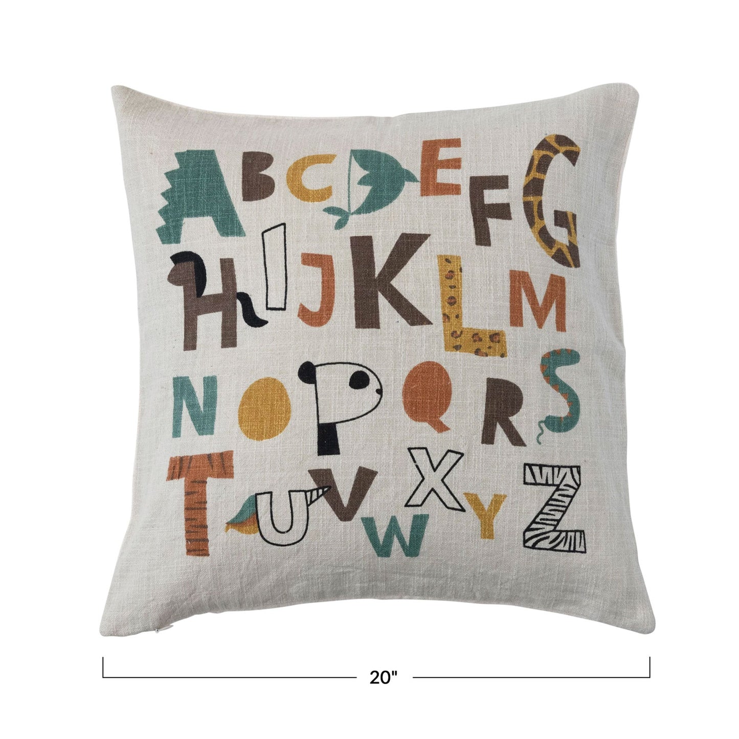 Creative Co-op Cotton Printed Pillow - 20"
