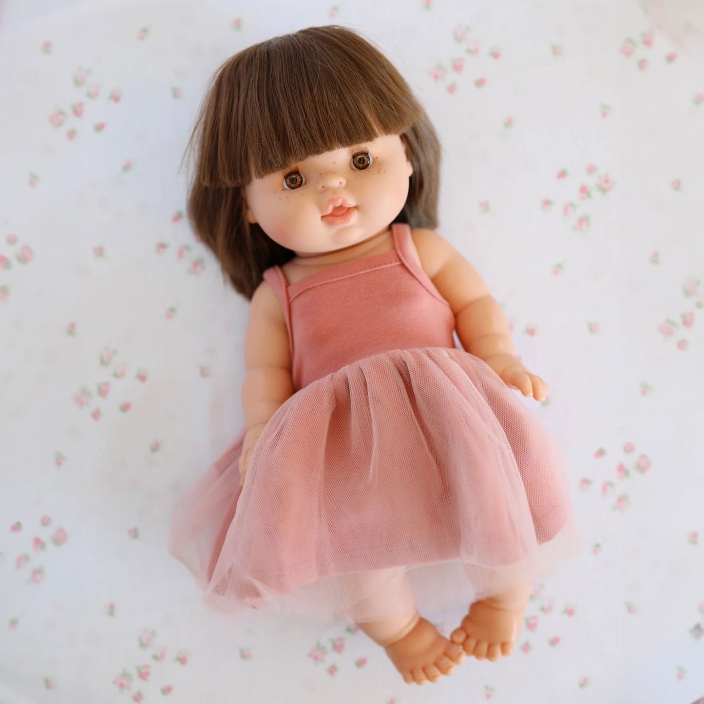 Minikane USA Rosella Tutu in Marsala Jersey and Bagatelle Pink Tulle