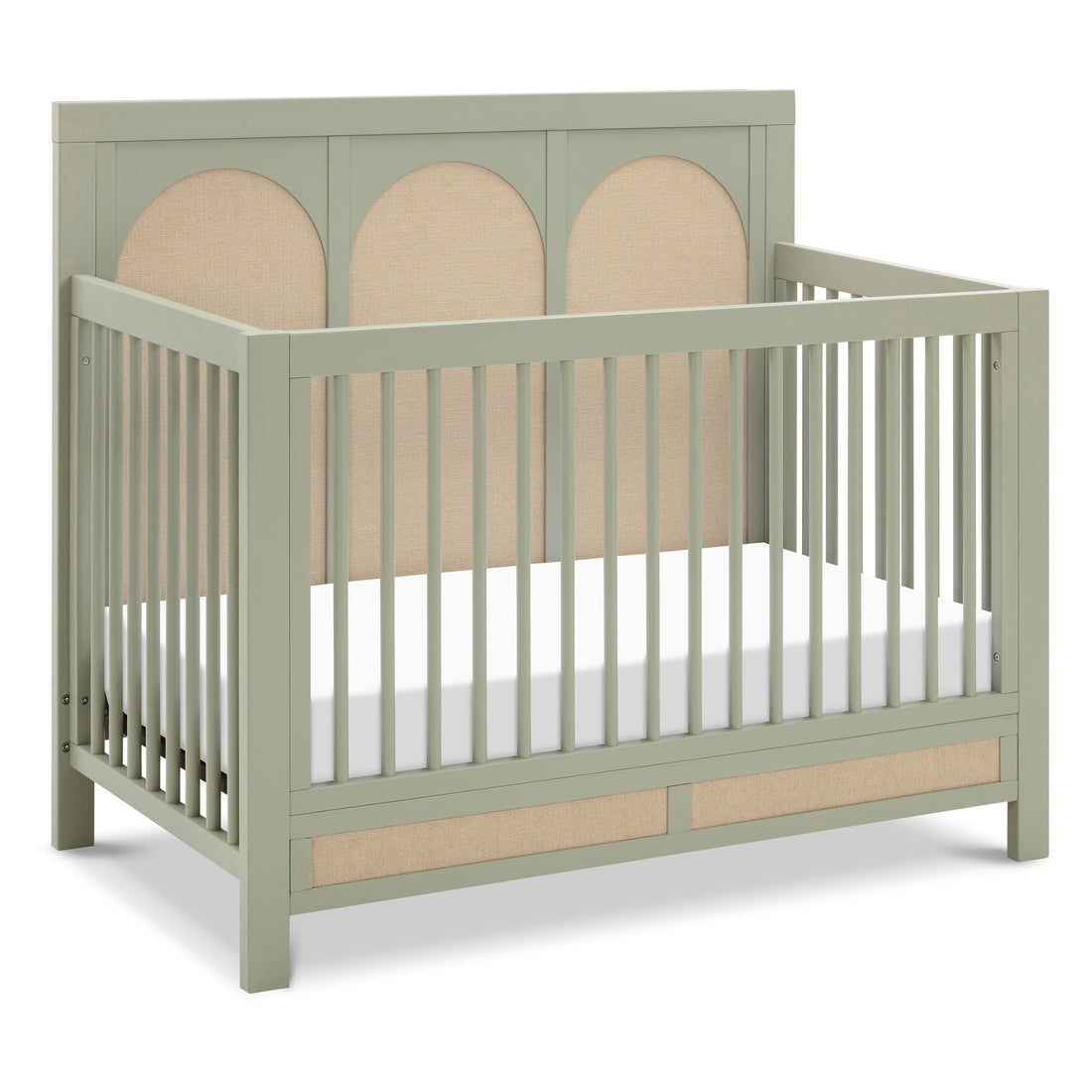 Namesake Eloise 4-in-1 Convertible Crib - French Sage and Performance Sand Eco-Weave