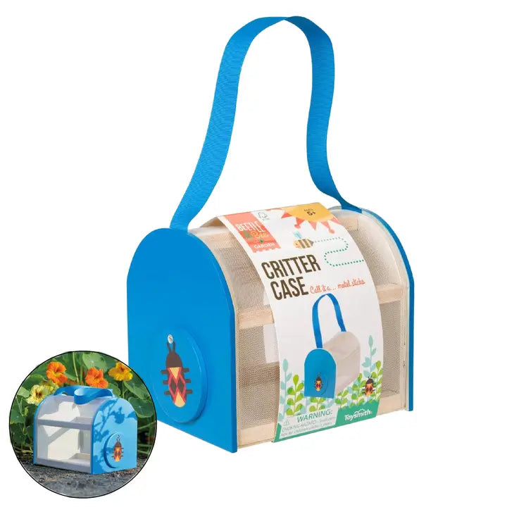 Toysmith Beetle & Bee Critter Case Certified Wood-Outdoor Play