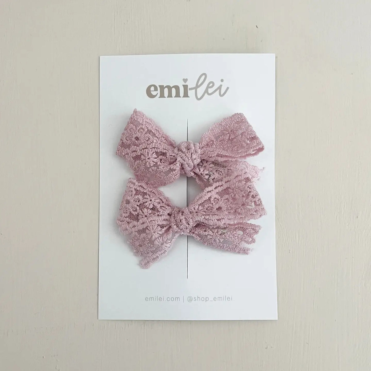 Emi Lei Pigtail Bow Clips