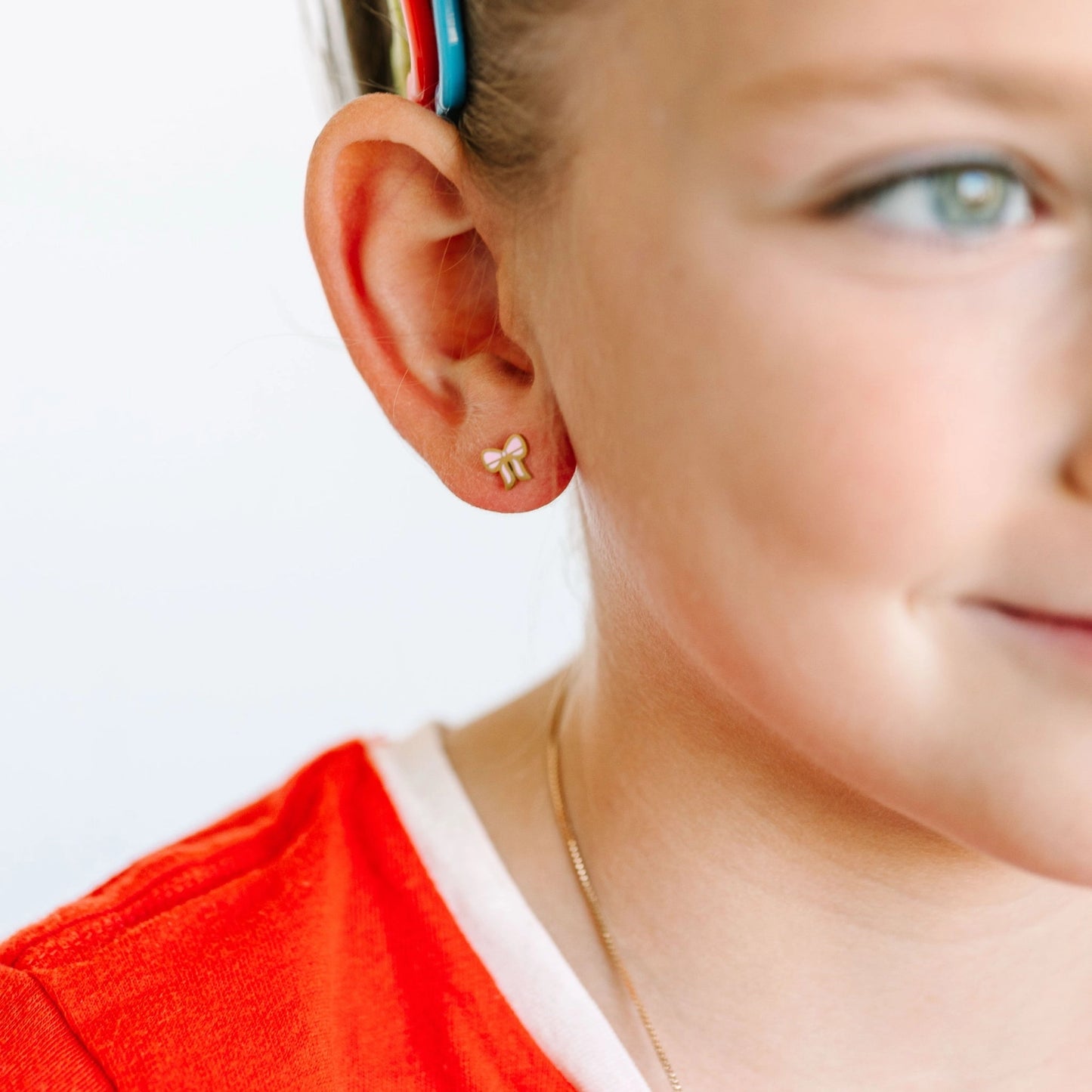 Pierced Co Stainless Steal Bow Earrings