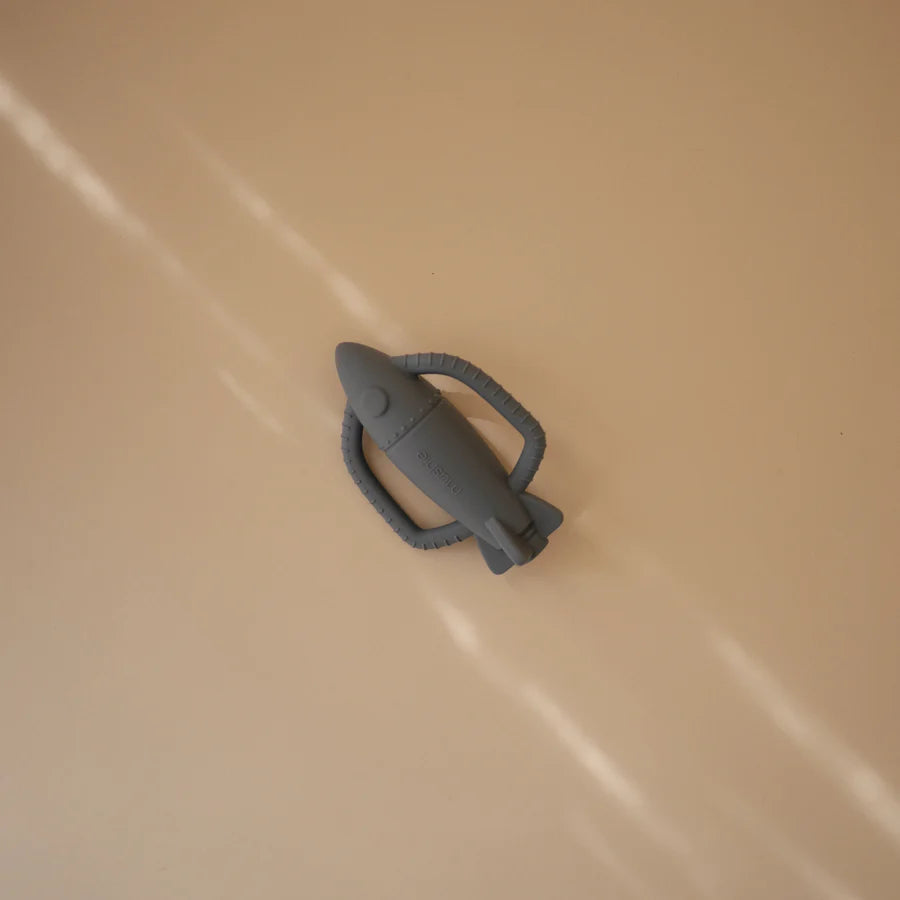 Mushie Rocket Rattle Teether