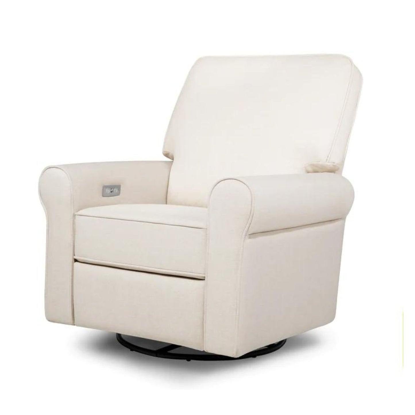 Monogram by Namesake Monroe Pillowback Power Recliner (Franklin and Ben) - Performance Natural Eco Twill
