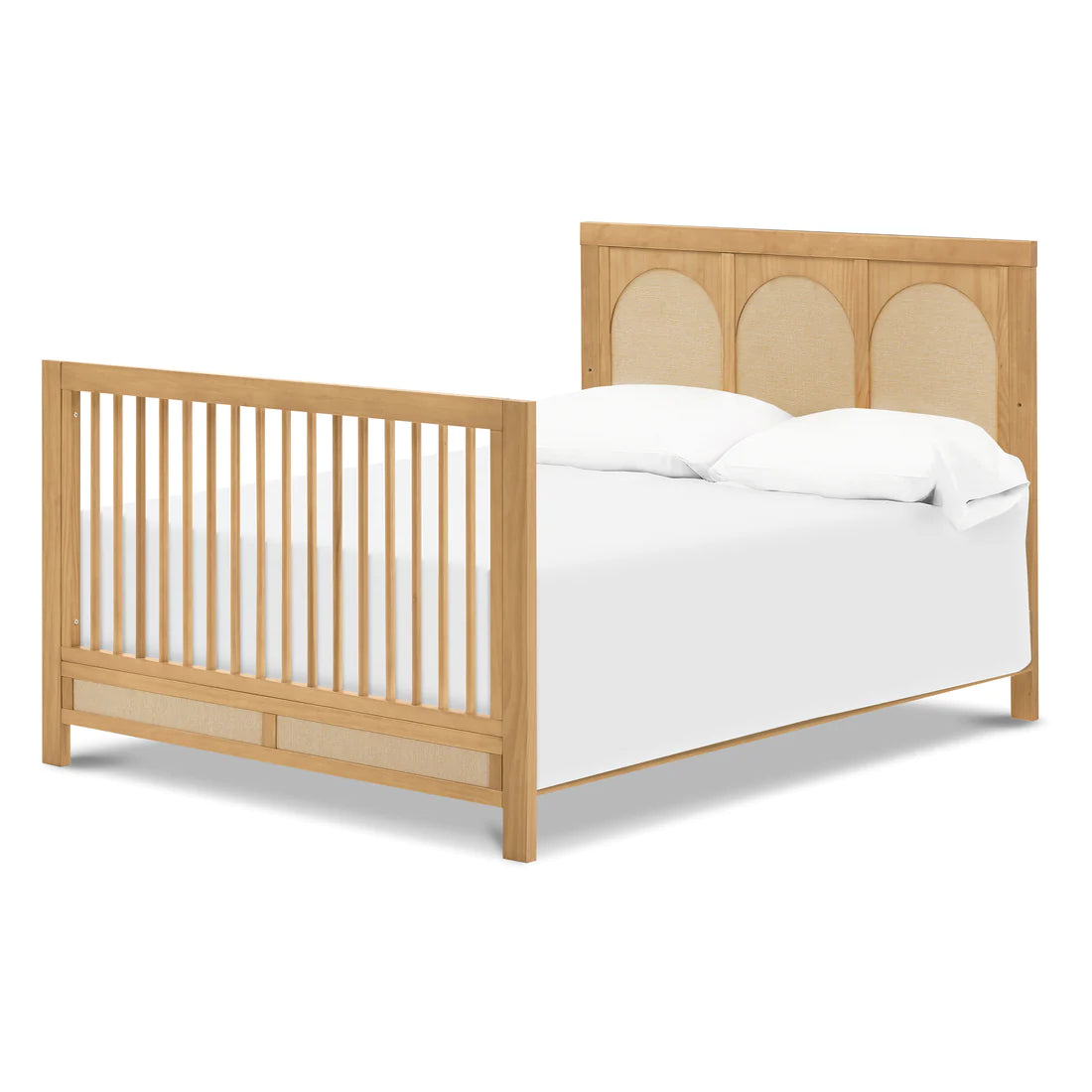 Namesake Eloise 4-in-1 Convertible Crib - Honey and Performance Sand Eco-Weave