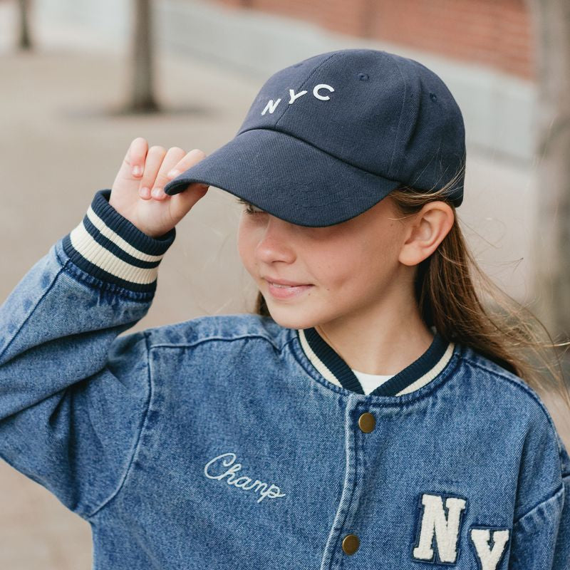 Rylee and Cru Baseball Hat - Indigo Denim
