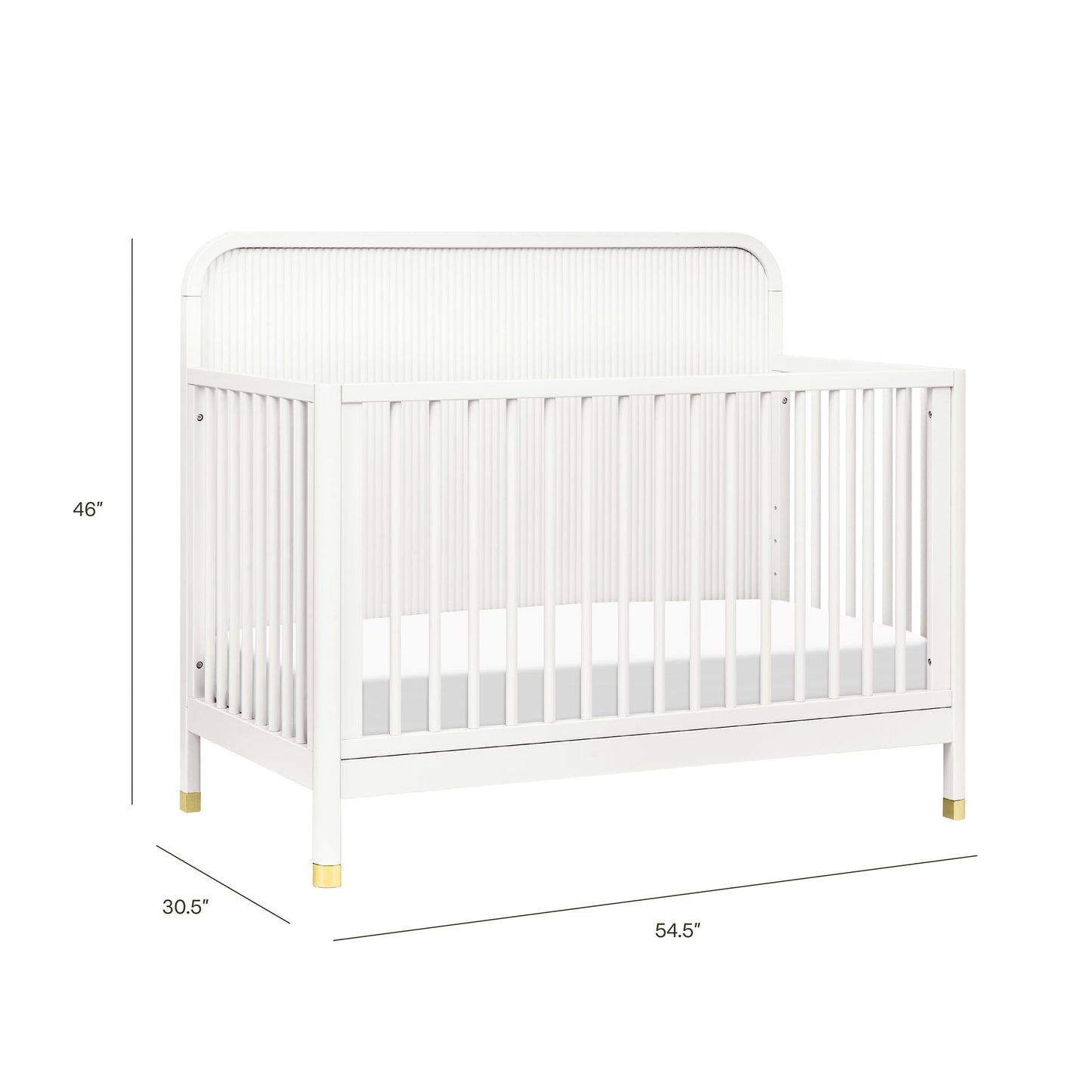 Namesake Brimsley Tambour 4-in-1 Convertible Crib - Warm White