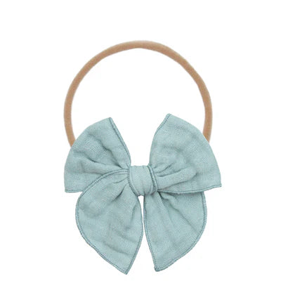 Lou Lou and Company Cloud Muslin Heirloom Bow Headband