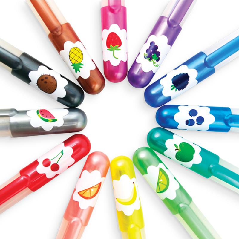 OOLY Yummy Yummy Scented Glitter Gel Pens - Set of 12