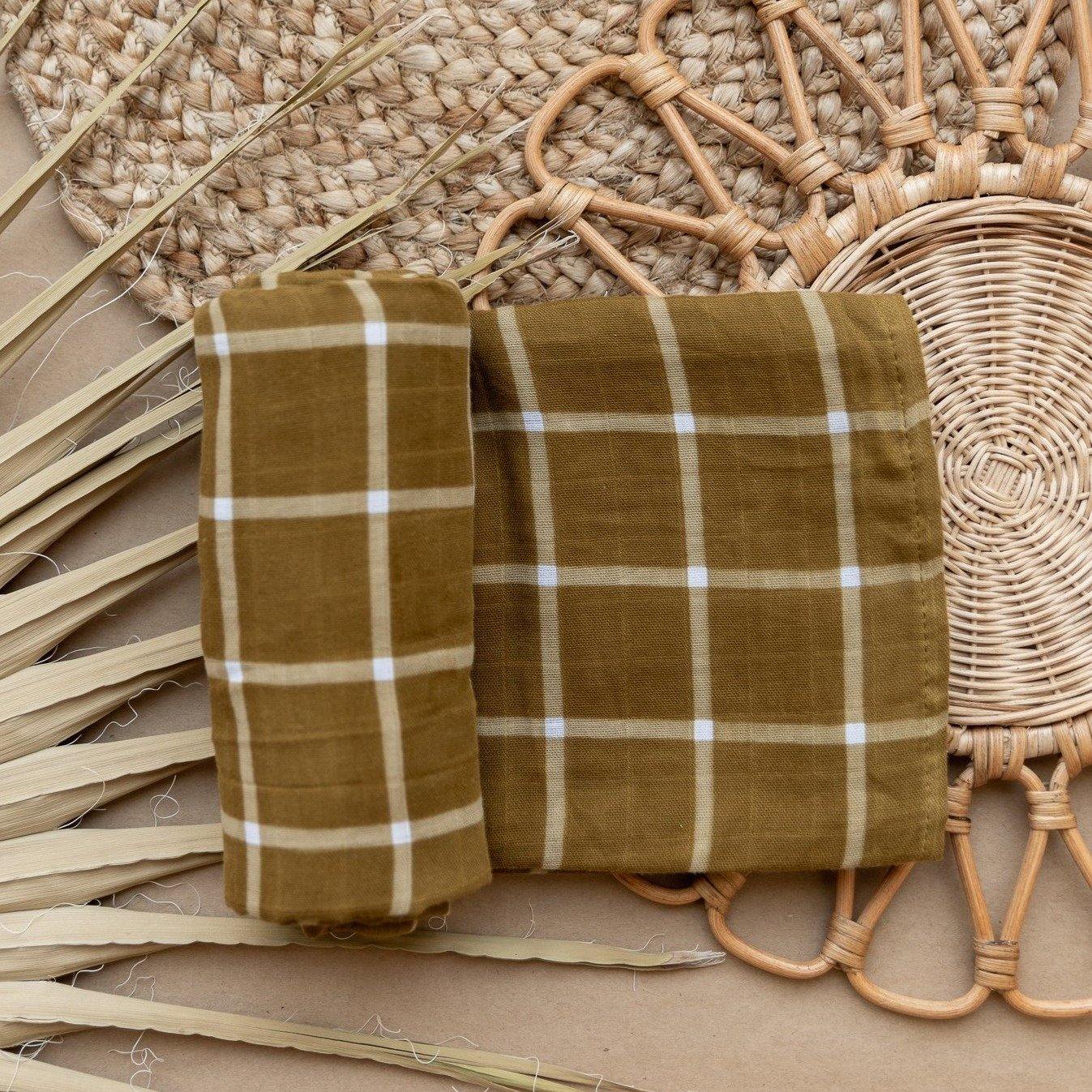 Brixton Phoenix Muslin Swaddle - Fireside