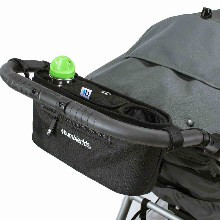 Bumbleride Parent Pack on Stroller with Water Bottle