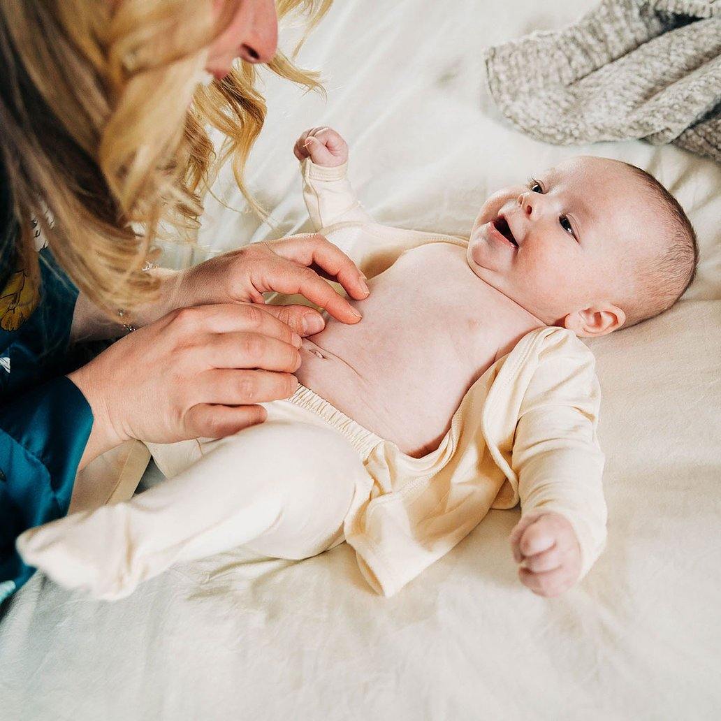 Bonsie Skin to Skin Babywear Footie - Oat