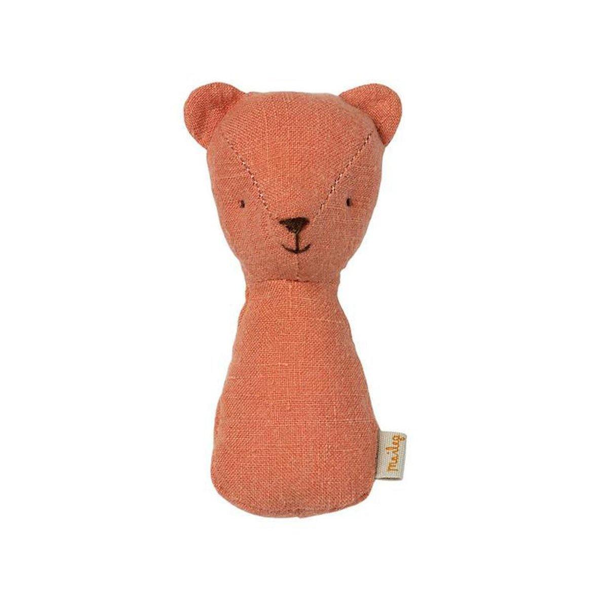 Maileg Teddy Rattle - Dusty Coral