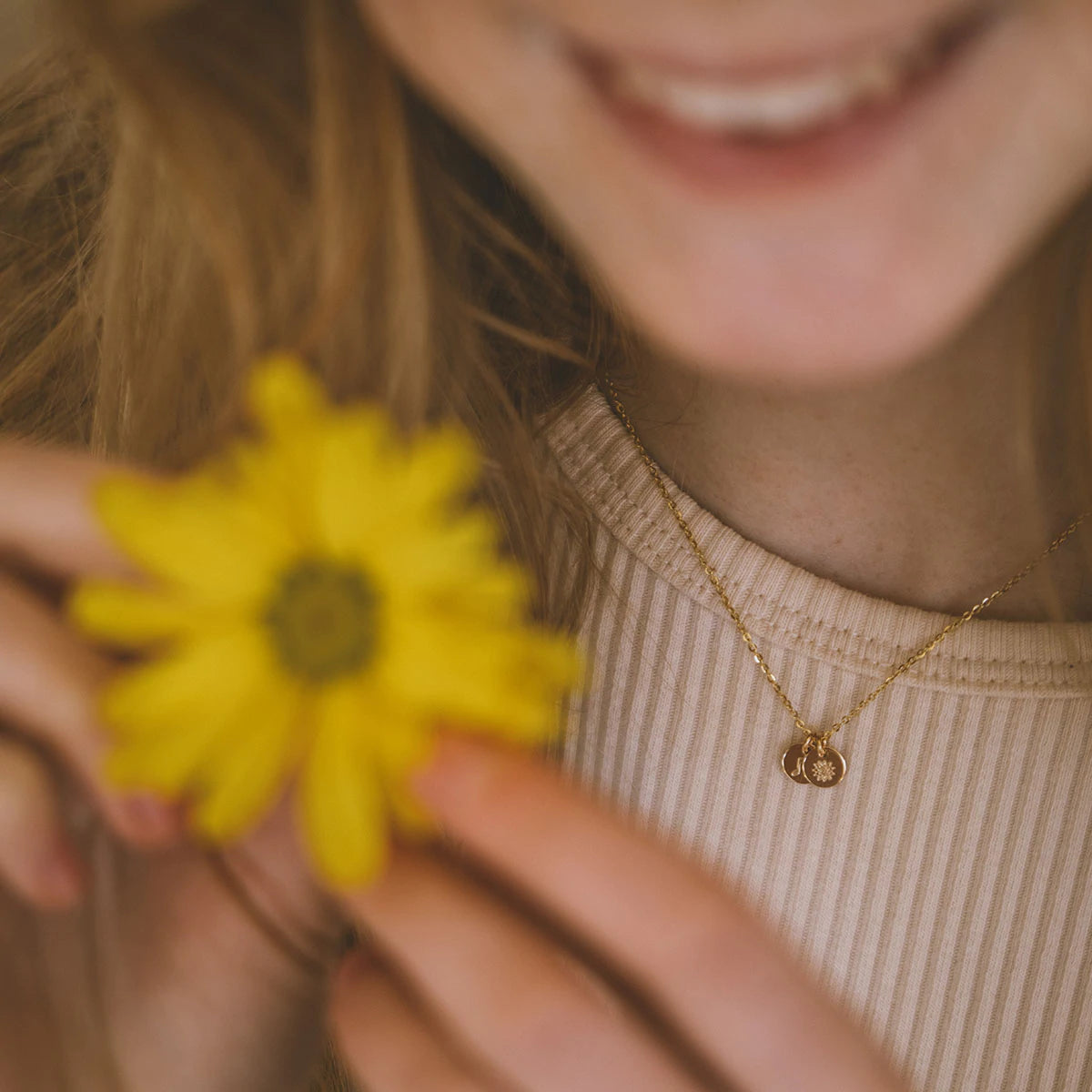 Made by Mary The Little's Collection | Gold Filled Evie Charm Stacker Necklace - Shooting Star