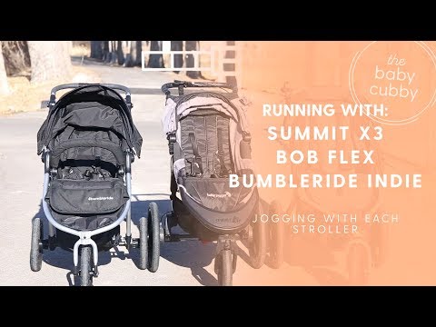 Running with Summt X3, Bob Flex, Bumbleride Indie