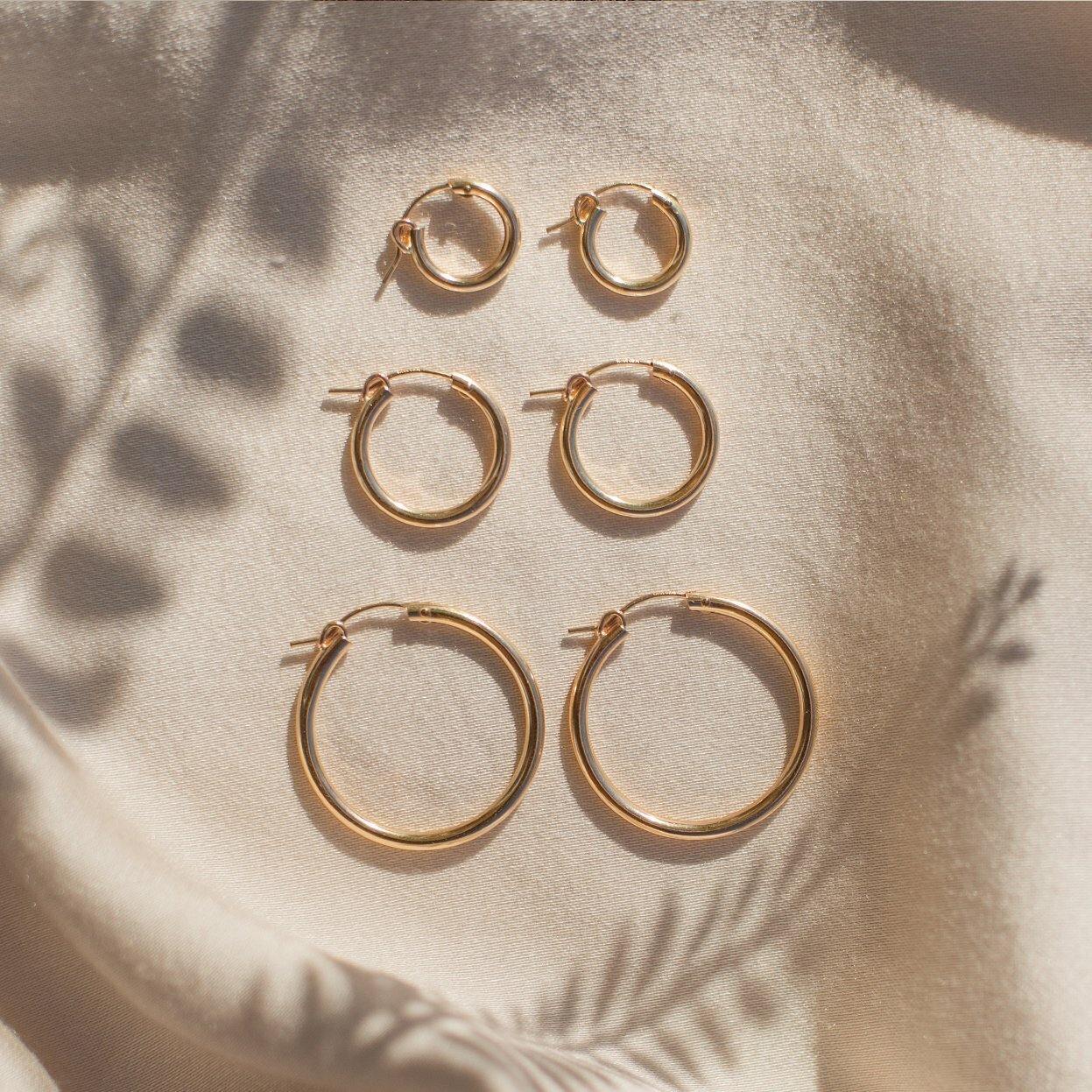 Made by Mary Gold Filled Maude Hoop Earrings