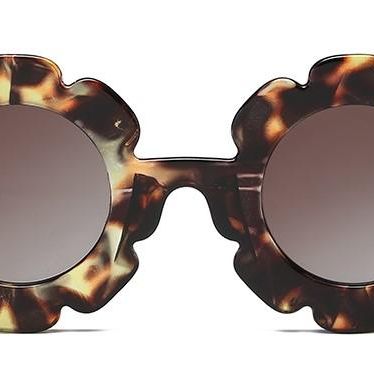 The Baby Cubby Kids' Flower Sunglasses - Brown Tortoiseshell with Brown Lenses