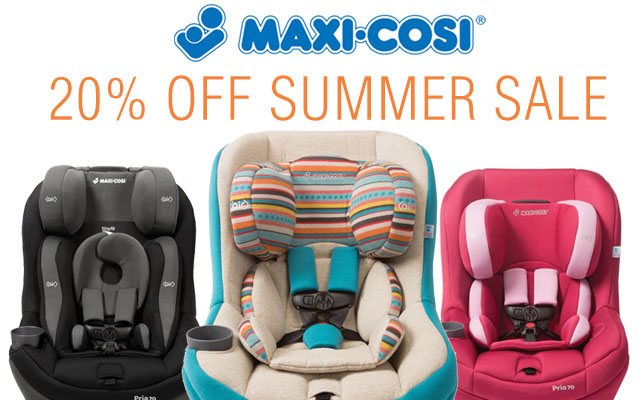 Maxi Cosi Sale - 20% Off Pria 70 Car Seats
