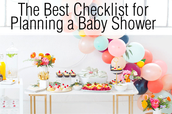 Baby Shower Planning Checklist
