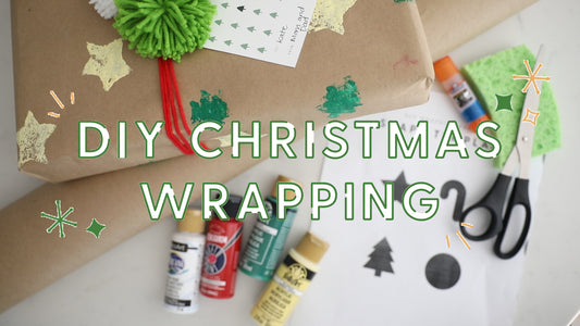 Easy DIY Holiday Wrapping Paper Kids Activity