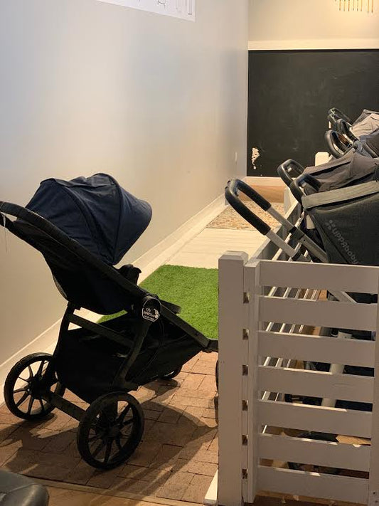 Try Before You Buy With The Baby Cubby Stroller Track