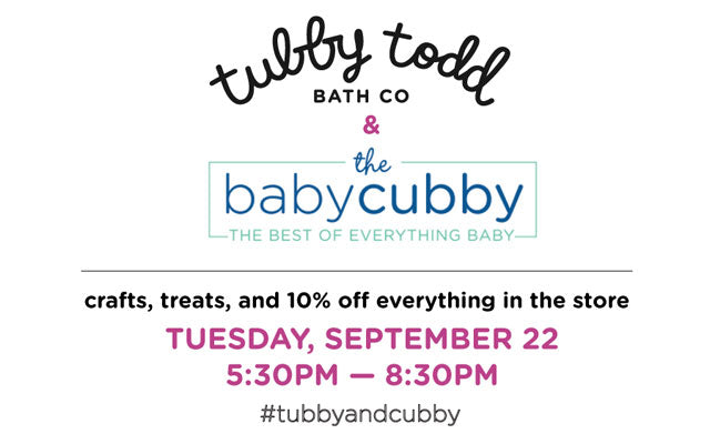 Pop Up Shop Party with Tubby Todd Bath Co.
