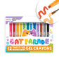 OOLY Cat Parade Twist-Up Watercolor Gel Crayons - Set of 12