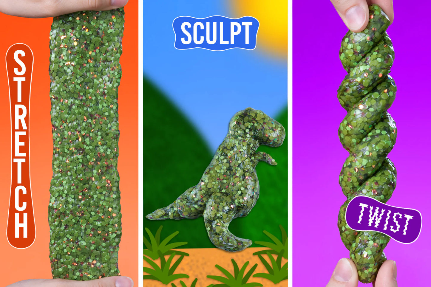 Crazy Aarons Thinking Putty - Dino Scales